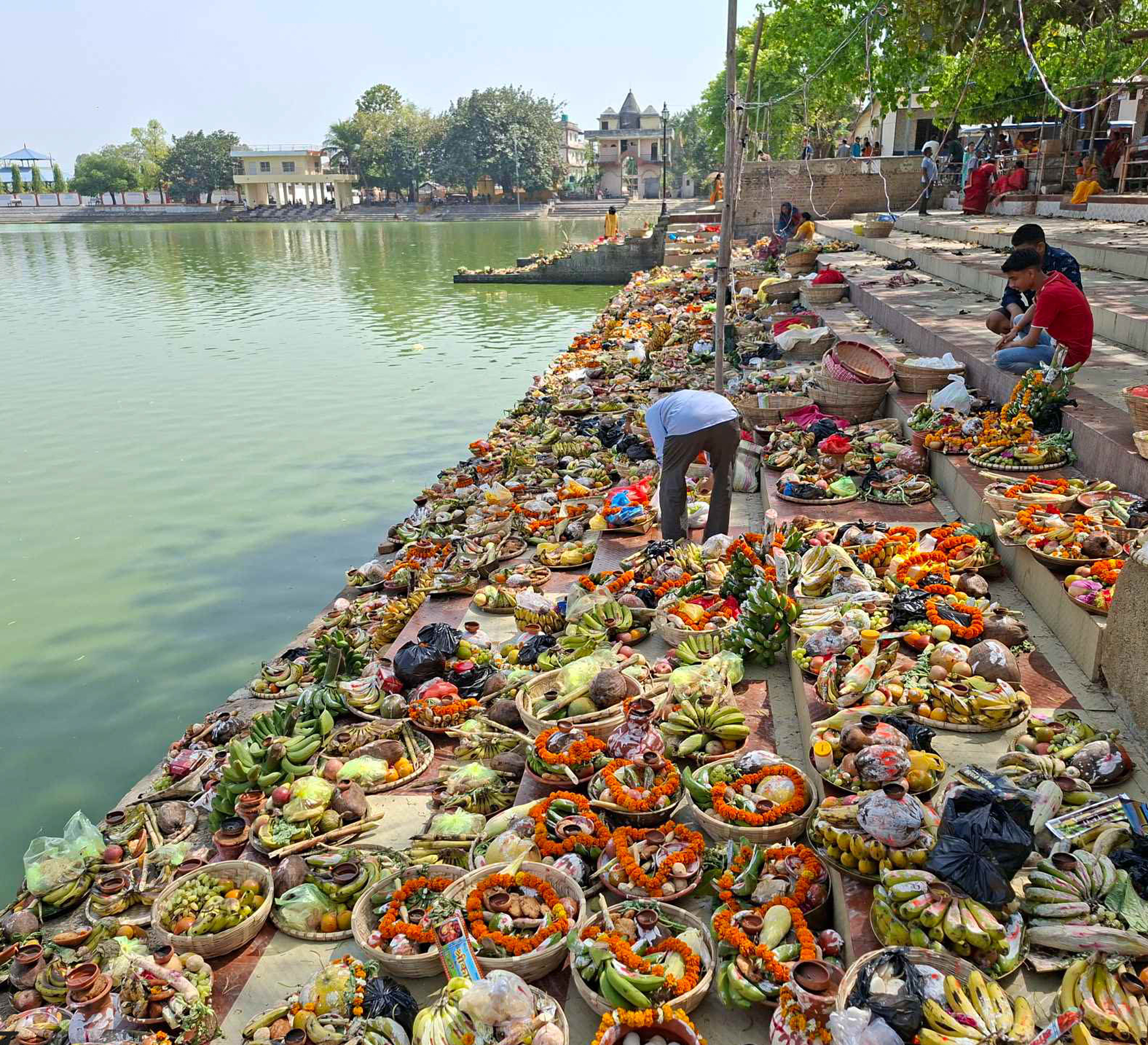 चैती छठ सुरु, मिथिलाञ्चलमा उल्लास