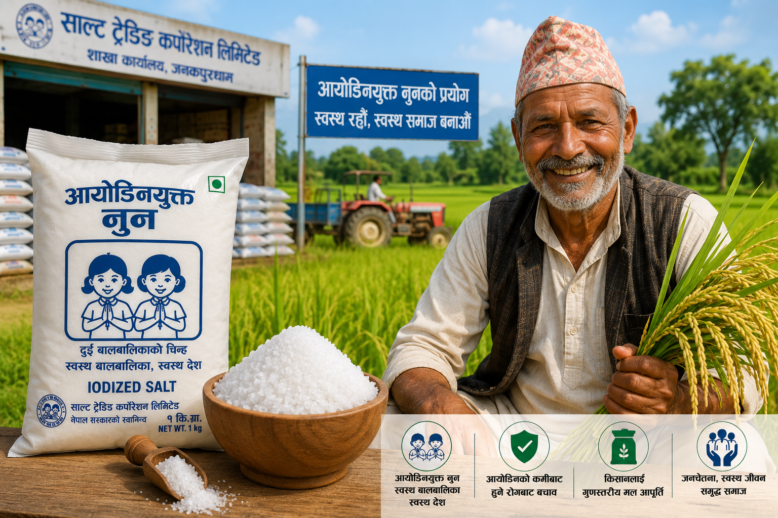 नेपाली नुनप्रति आकर्षण किसानलाई मलको अभाव