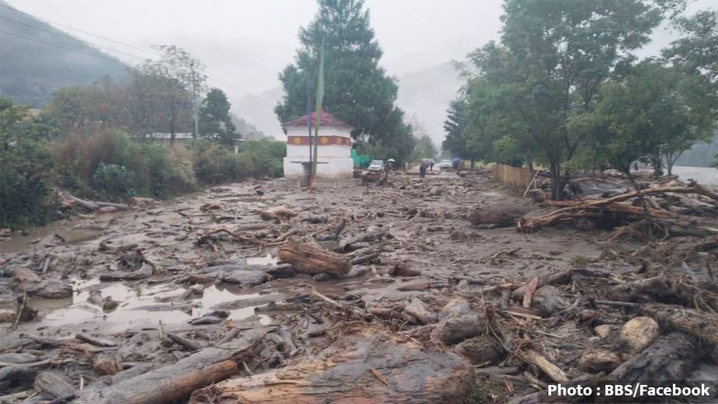 भुटानमा हिमताल विस्फोटको आशंकापछि भीषण बाढी, सडक सम्पर्क विच्छेद